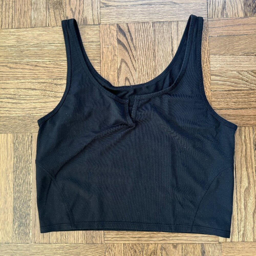 lululemon cropped henley tank top